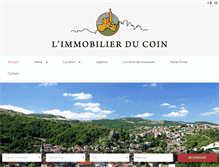 Tablet Screenshot of immobilierducoin.fr